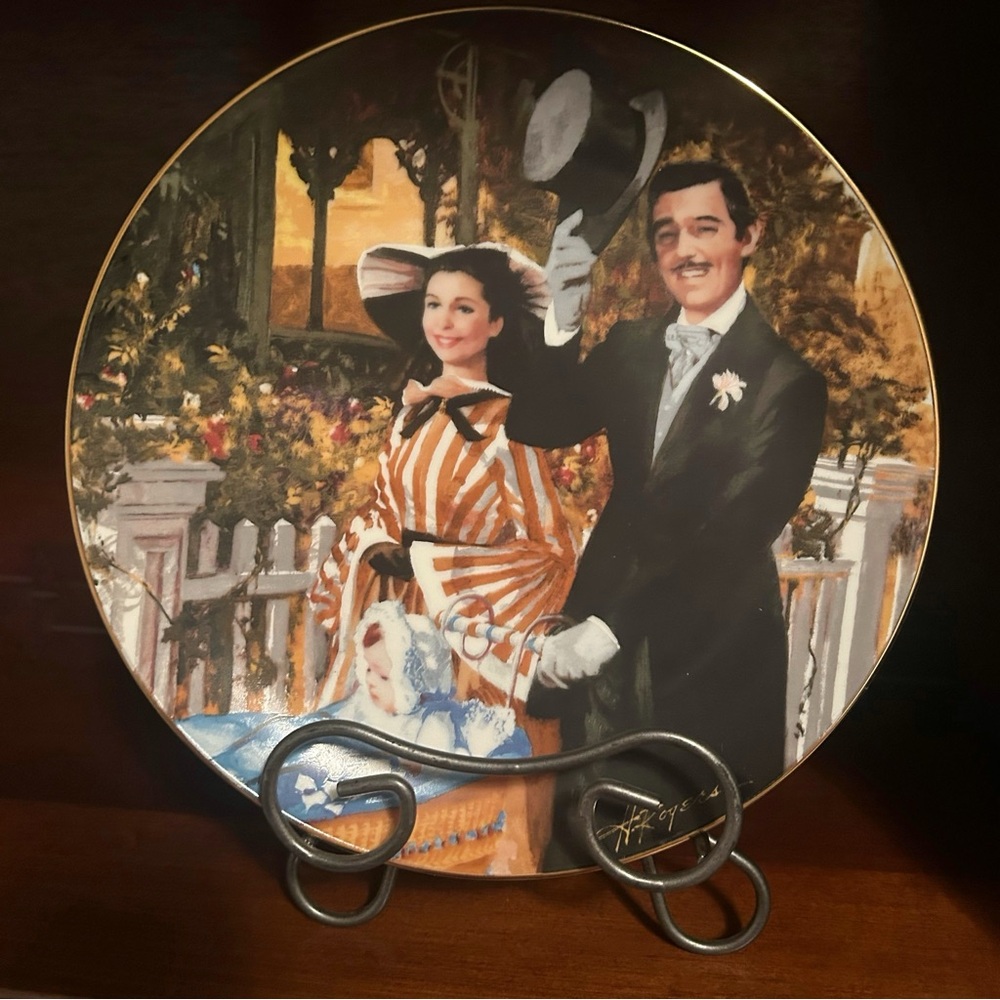 Gone with the Wind “Strolling In Golden Atlanta” Ltd Edition Anniversary Plate